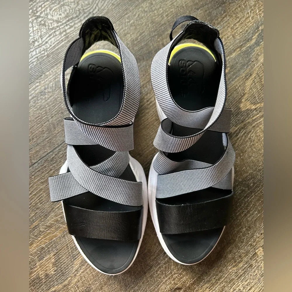Sorel Explorer Blitz Multi Strap Slingback Size 8 platform sandals - Picture 2 of 12